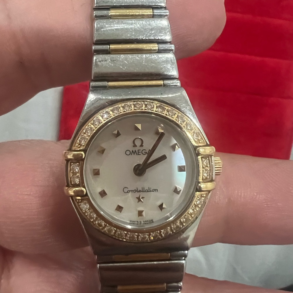 Omega Ladies Diamond Bezel Constellation Watch